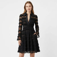 Judy Tiered Lace Cocktail Dress