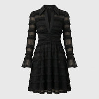 Judy Tiered Lace Cocktail Dress
