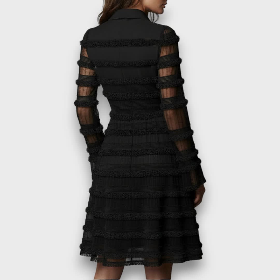 Judy Tiered Lace Cocktail Dress_6