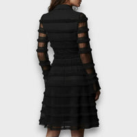 Judy Tiered Lace Cocktail Dress