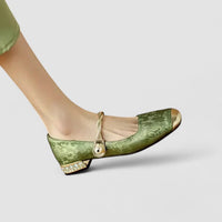 Caro Pearl Embellished Ballet Flats