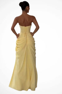 Verity Formal Strapless Wedding Guest Maxi Dress
