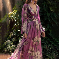 Gail Floral Chiffon Maxi Dress