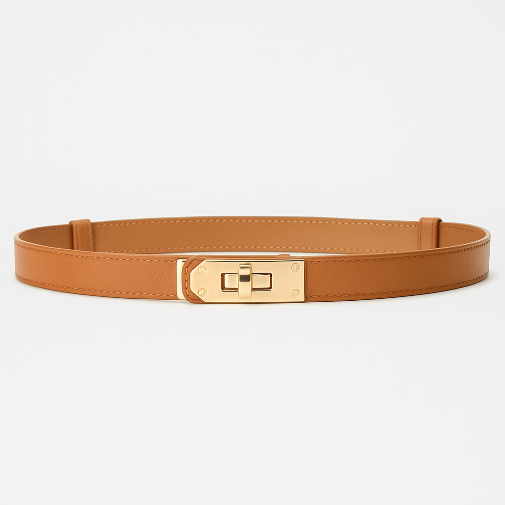 Kessa Gold Twist Closure Waist Belt_5