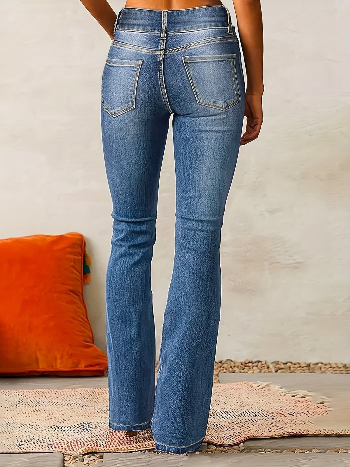 Maeve Double Button High Waist Bootcut Jeans_2