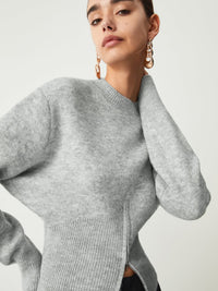 Mereana Zip Hem Knit Sweater