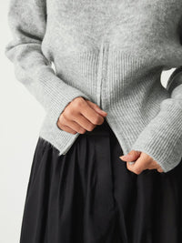 Mereana Zip Hem Knit Sweater
