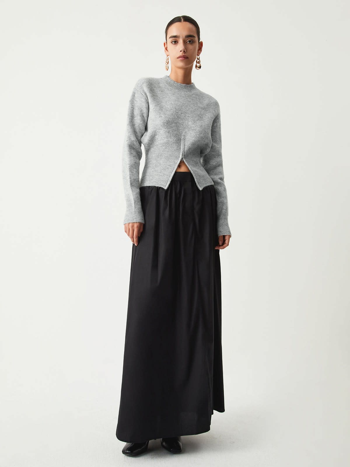 Mereana Zip Hem Knit Sweater_7