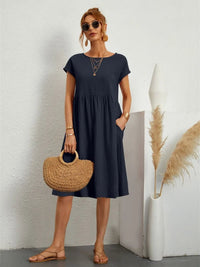 Bailey Short Sleeve A-Line Pocket Dress