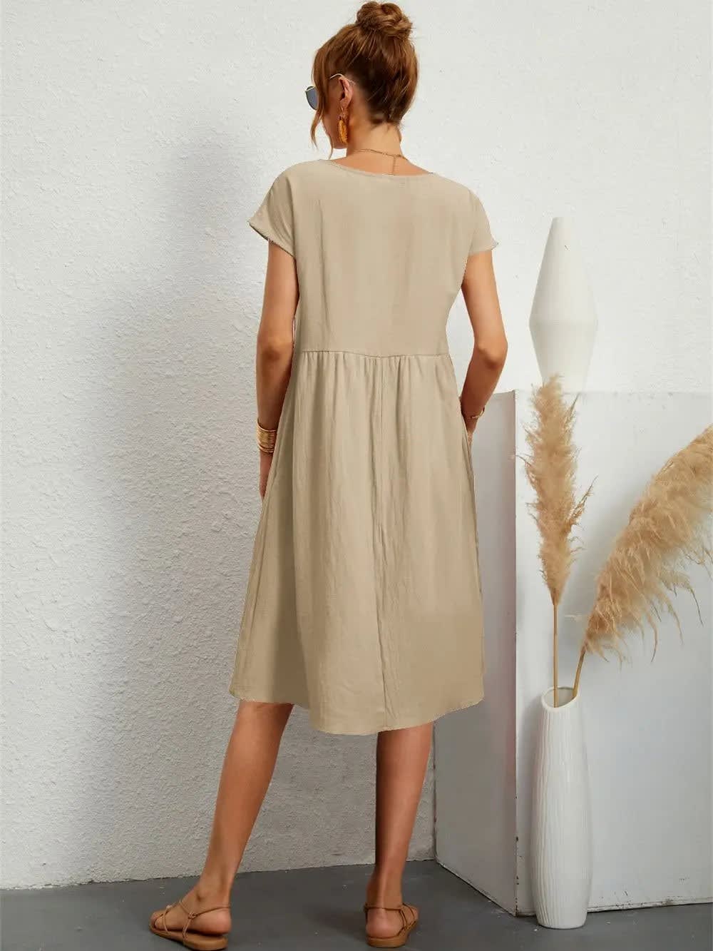 Bailey Short Sleeve A-Line Pocket Dress