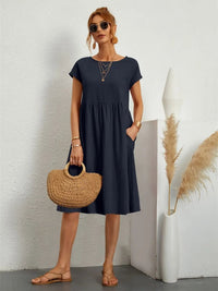 Bailey Short Sleeve A-Line Pocket Dress
