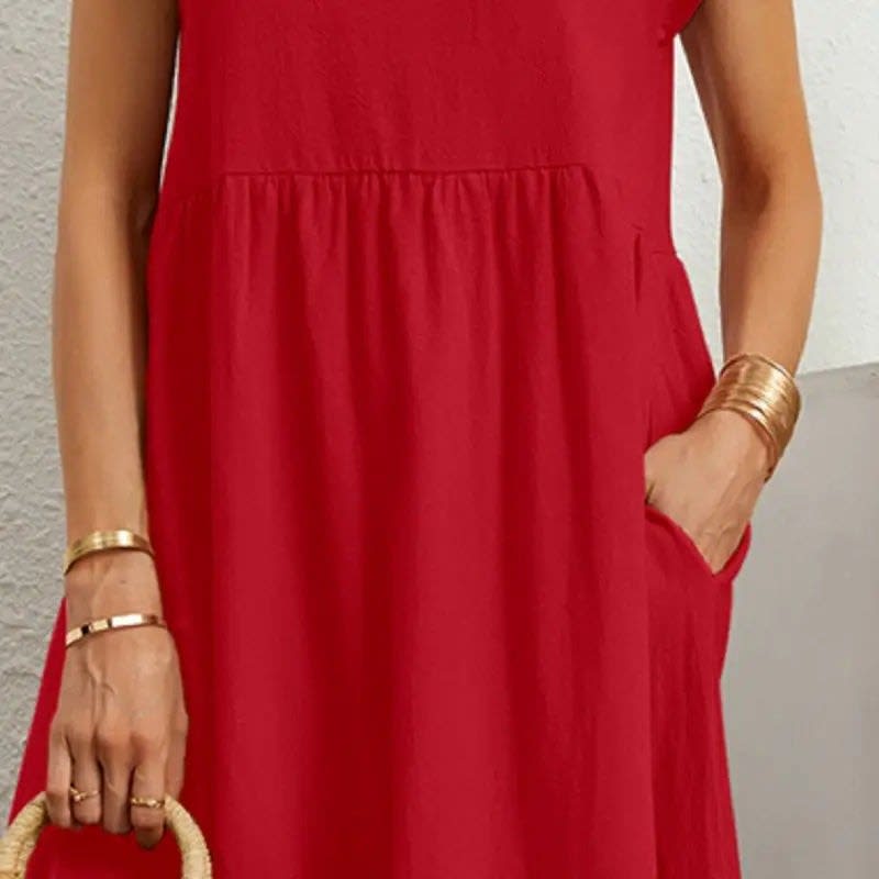 Bailey Short Sleeve A-Line Pocket Dress