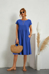 Bailey Short Sleeve A-Line Pocket Dress