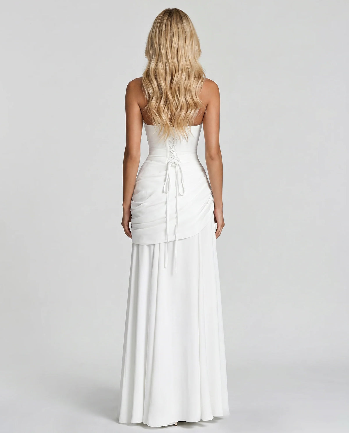 Roisin Ruched Wedding Guest Maxi Dress