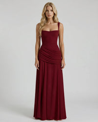 Roisin Ruched Wedding Guest Maxi Dress