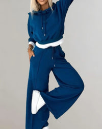 Caprice Cropped Hoodie Two-Piece Set