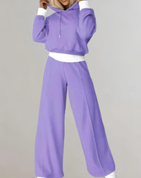 Caprice Cropped Hoodie Two-Piece Set