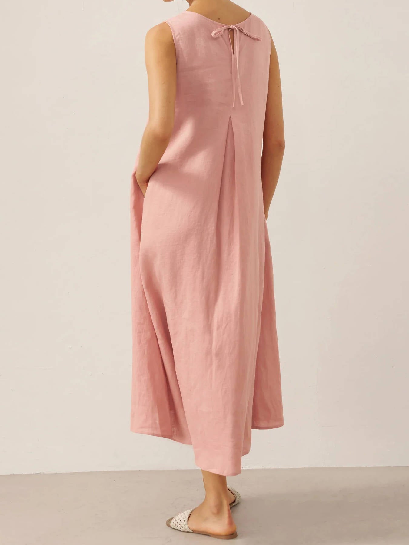 Berenice Linen Sleeveless Maxi Dress