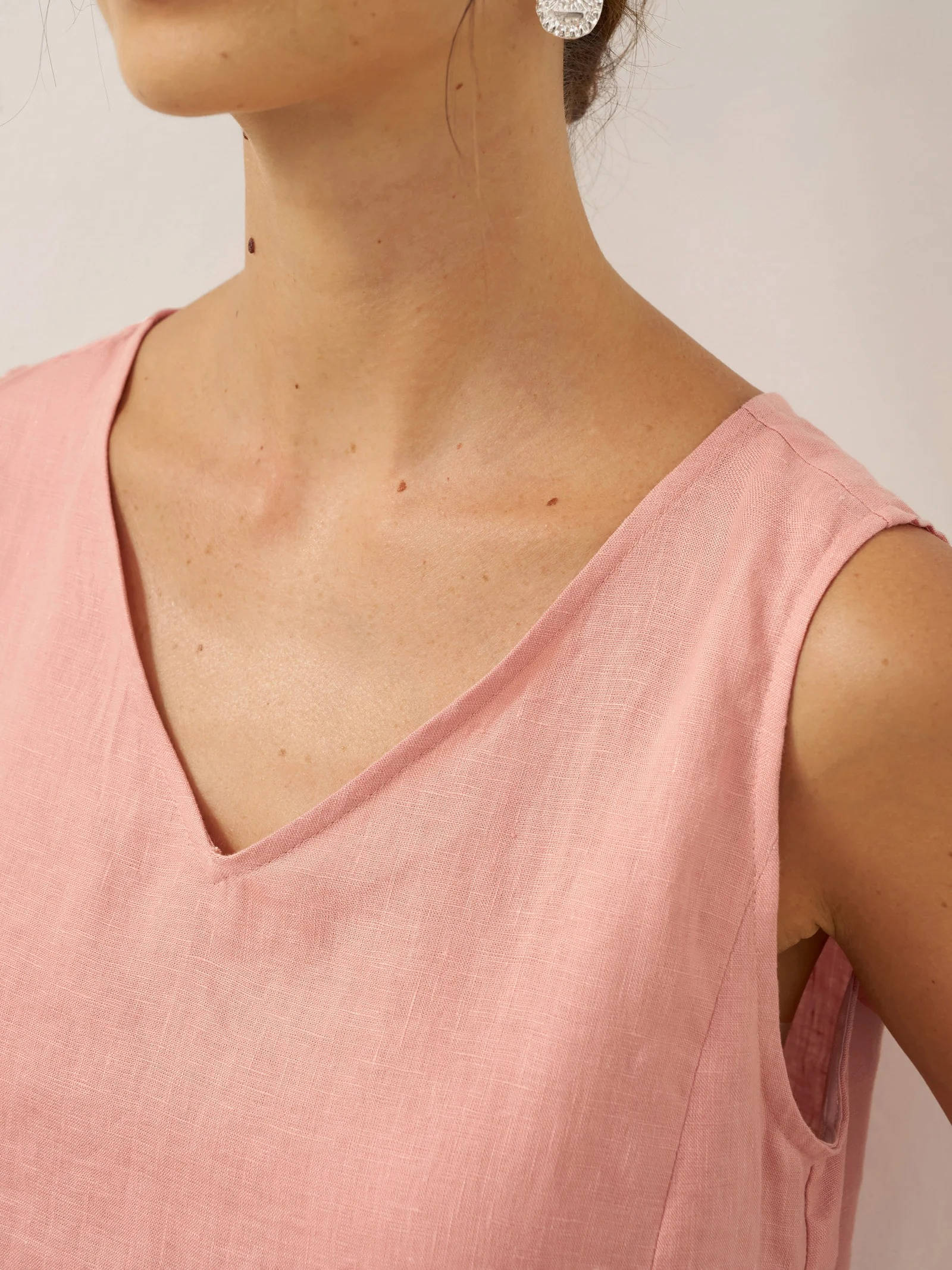 Berenice Linen Sleeveless Maxi Dress