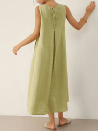 Berenice Linen Sleeveless Maxi Dress