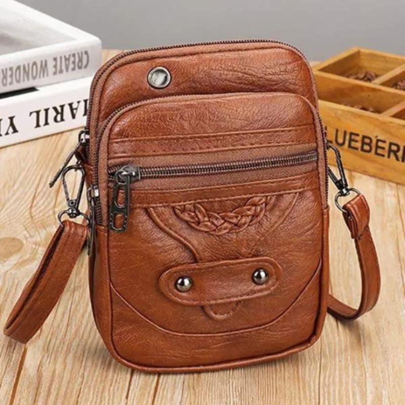 Dora Leather Phone Crossbody Bag_1