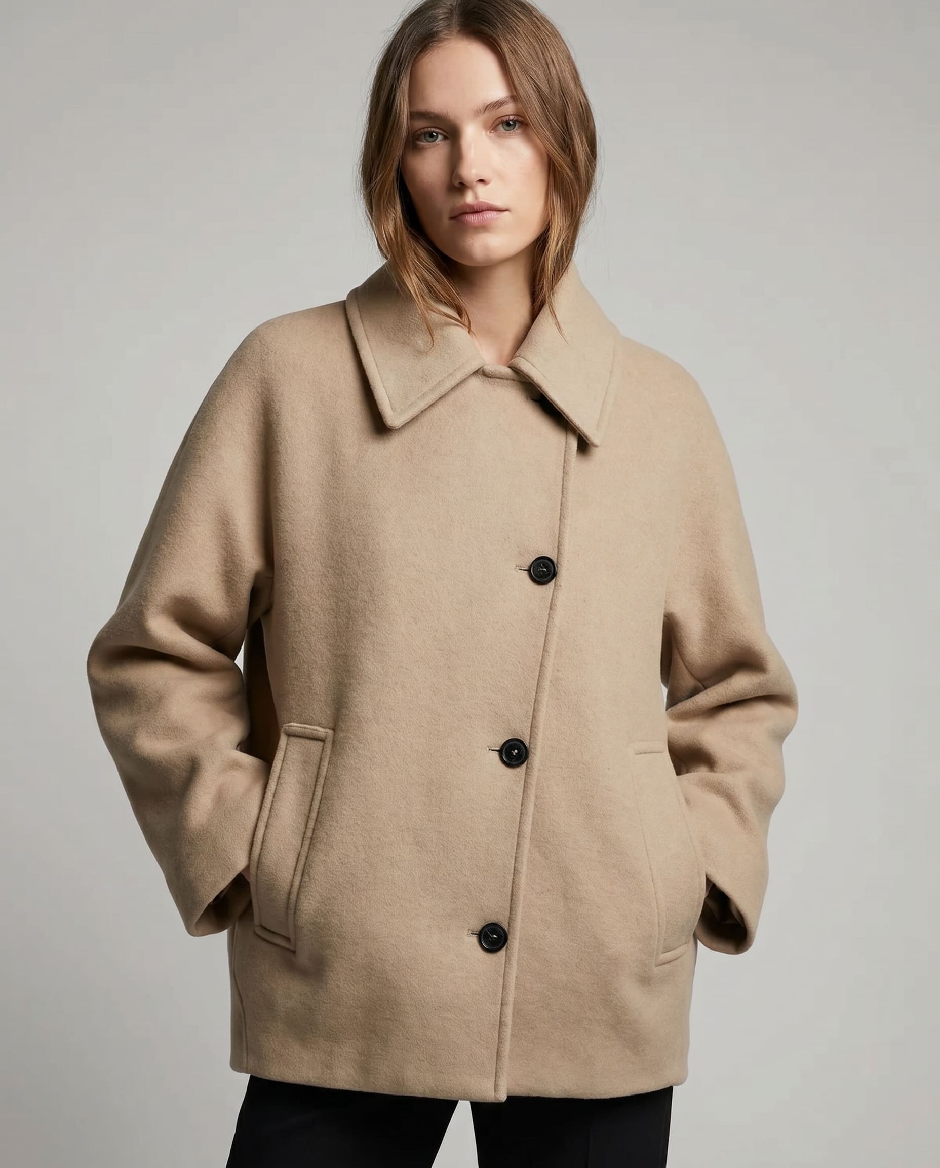 Sybil Wool Blend Oversized Coat