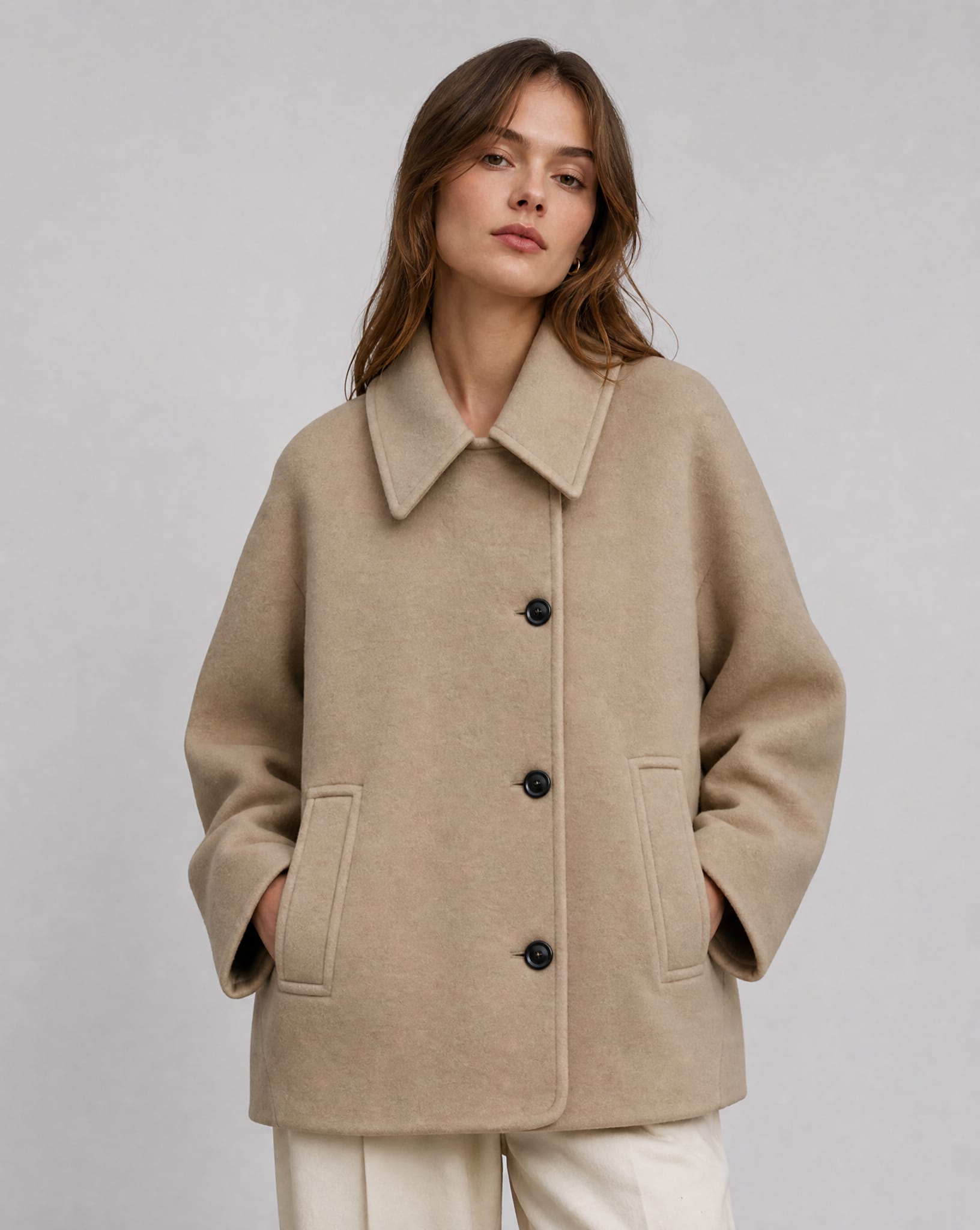 Sybil Wool Blend Oversized Coat