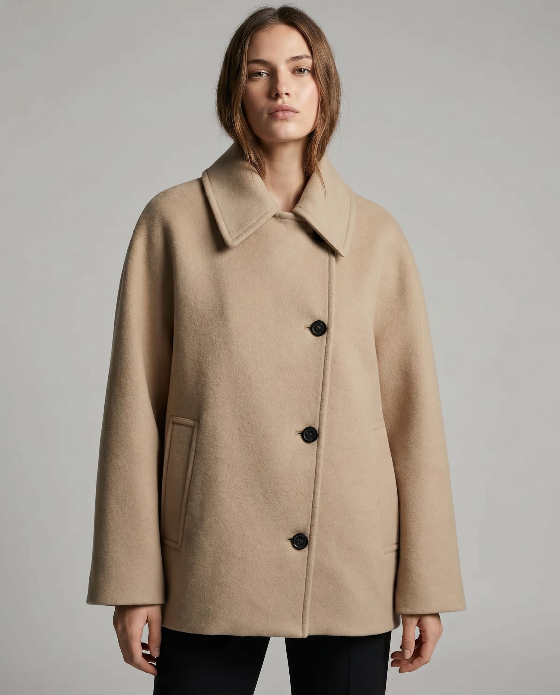 Sybil Wool Blend Oversized Coat