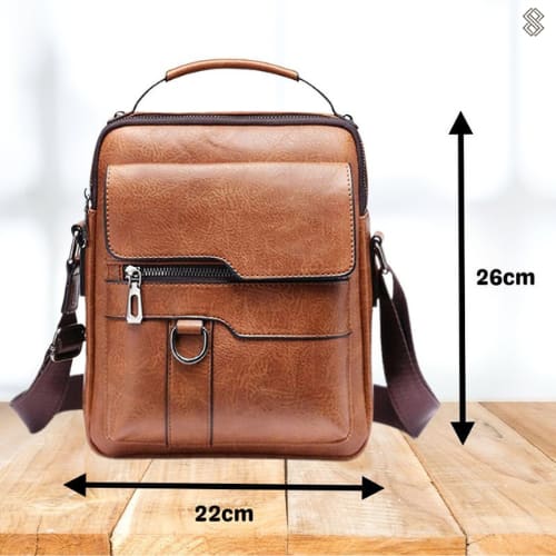 Doreen Water Resistant Faux Leather Crossbody Bag_11