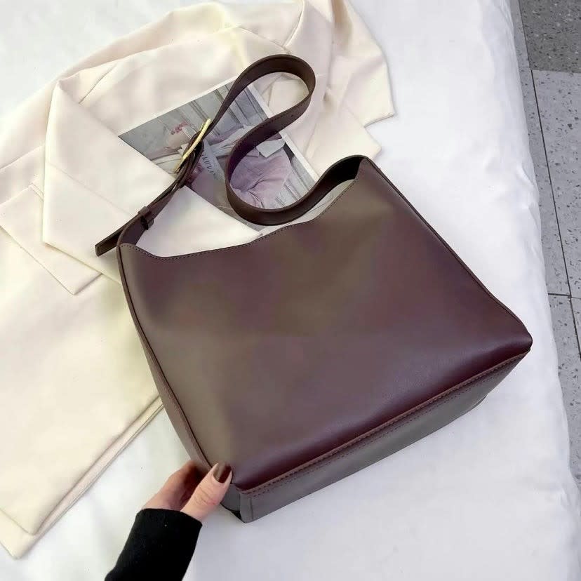 Dorothy Buckle Strap Slouchy Shoulder Bag
