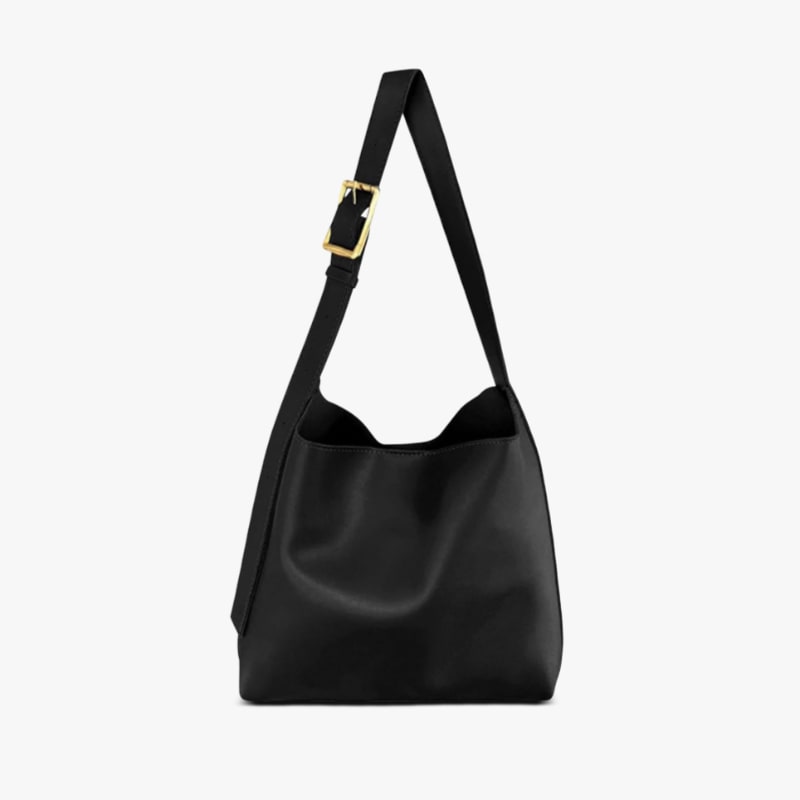 Dorothy Buckle Strap Slouchy Shoulder Bag