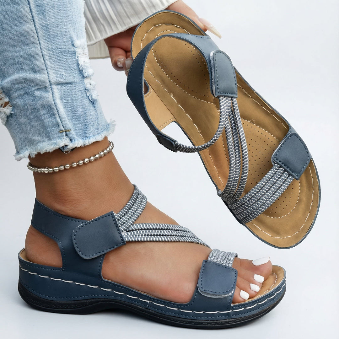 Felicity Adjustable Strap Wedge Orthopedic Sandals