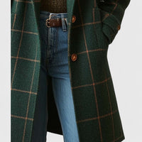 Eulalie Tailored Plaid Coat