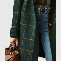 Eulalie Tailored Plaid Coat