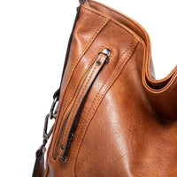 Edith Slouchy Leather Hobo Bag