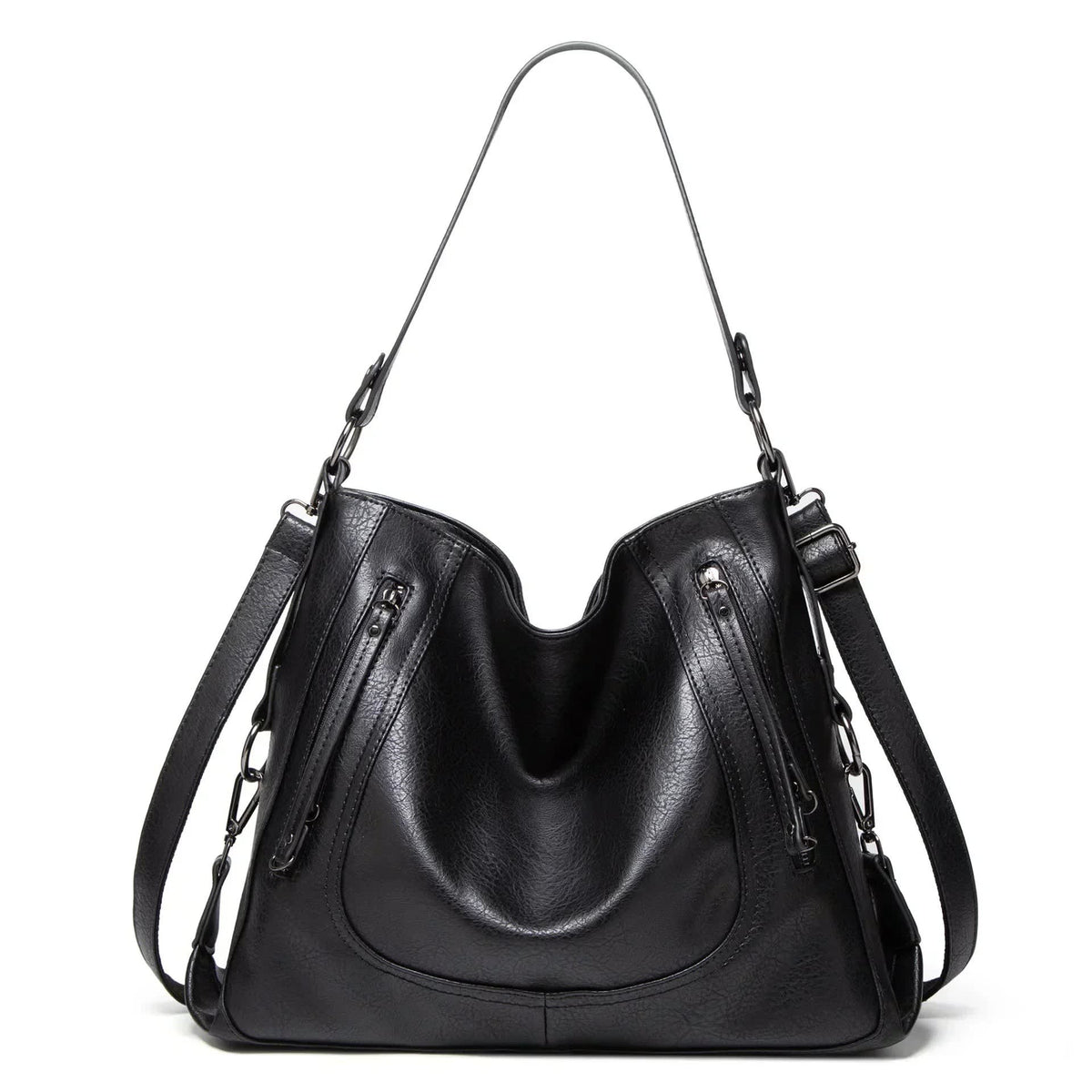Edith Slouchy Leather Hobo Bag