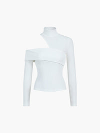 Miranda Ribbed Cut Out Knit Top