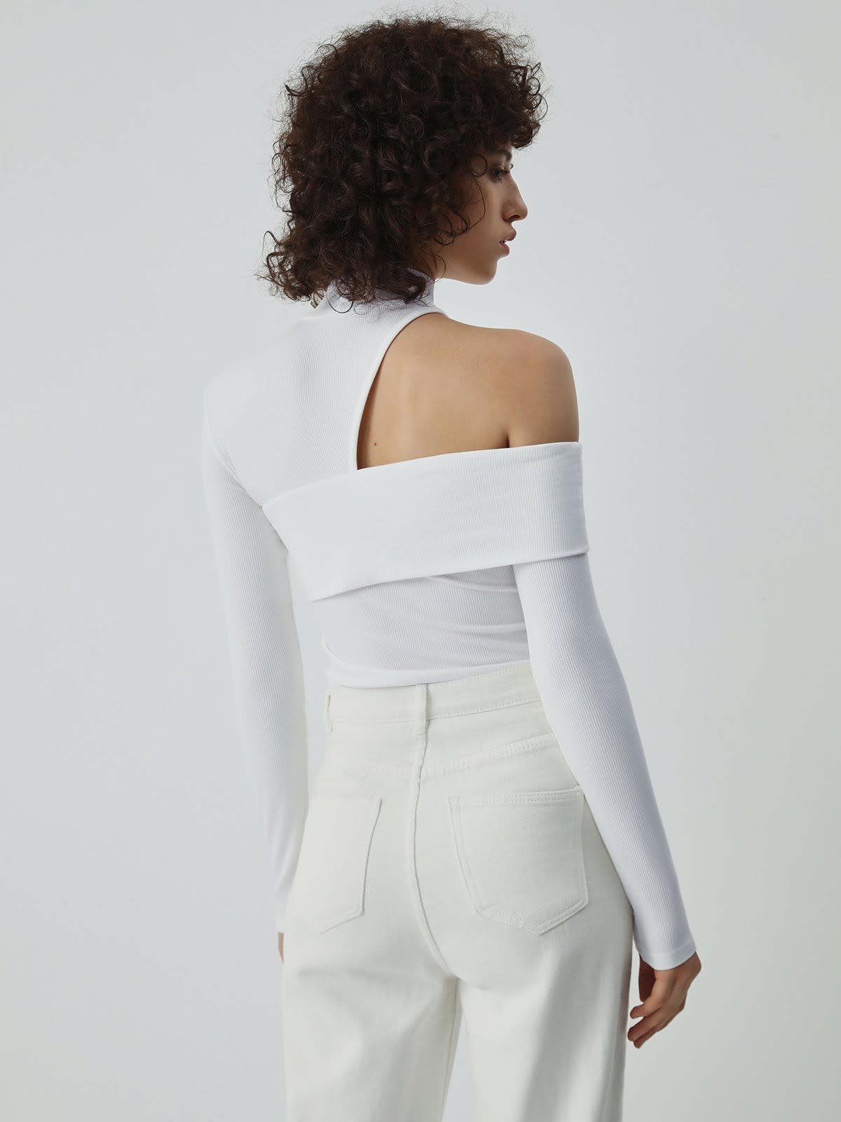 Miranda Ribbed Cut Out Knit Top