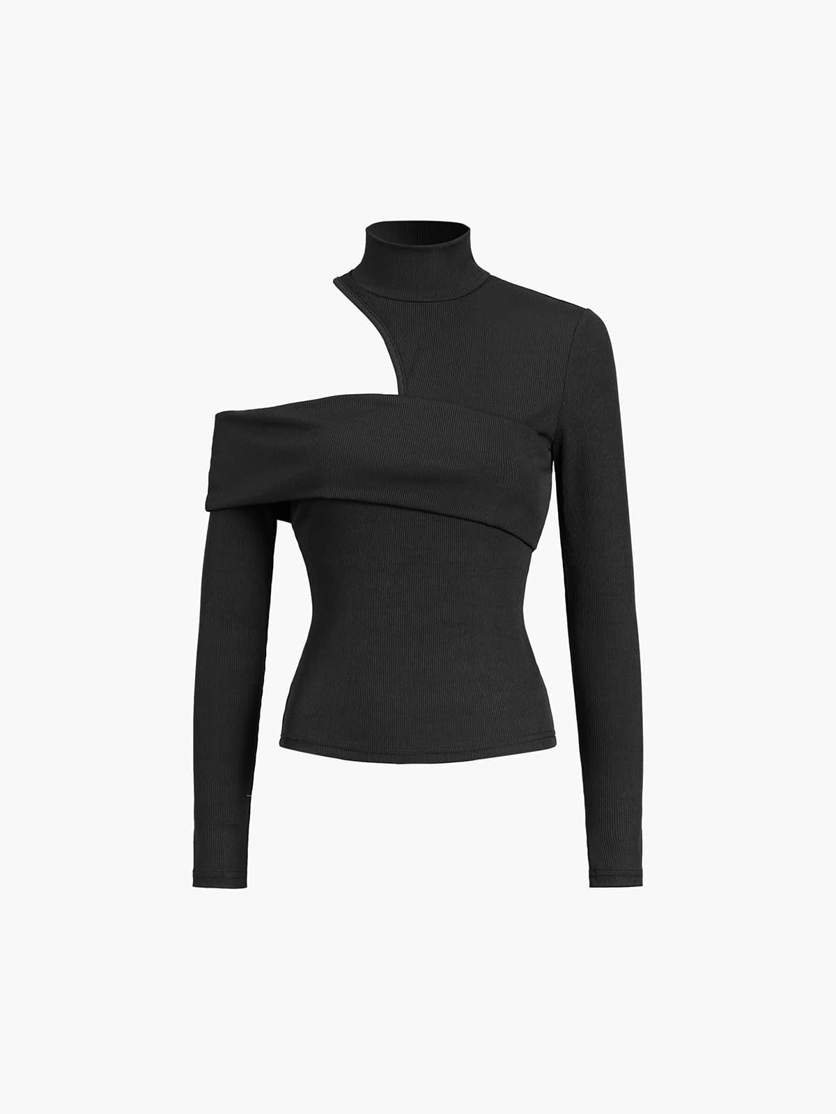 Miranda Ribbed Cut Out Knit Top_5