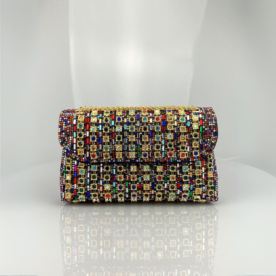 Alberta Rhinestone Evening Clutch Bag