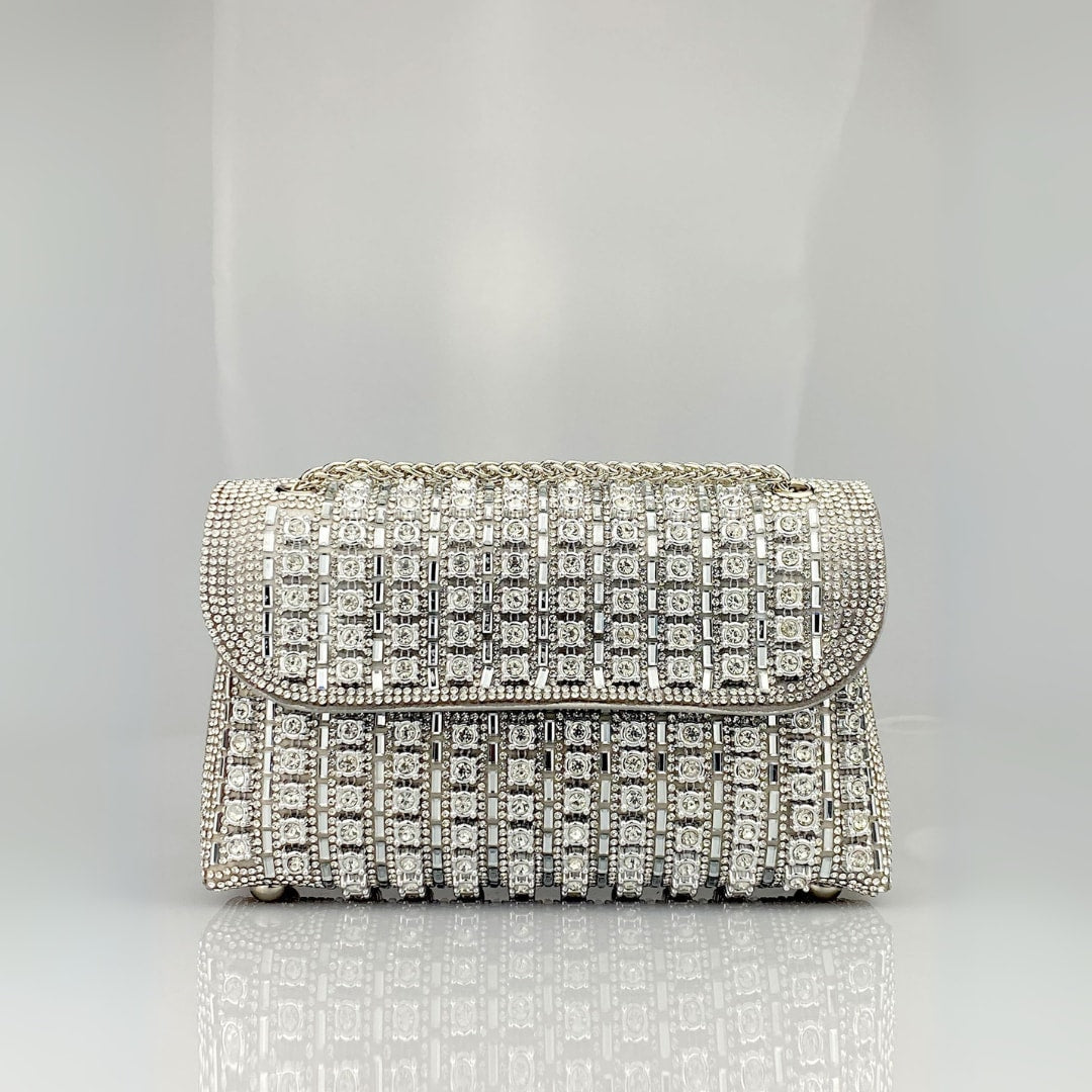 Alberta Rhinestone Evening Clutch Bag