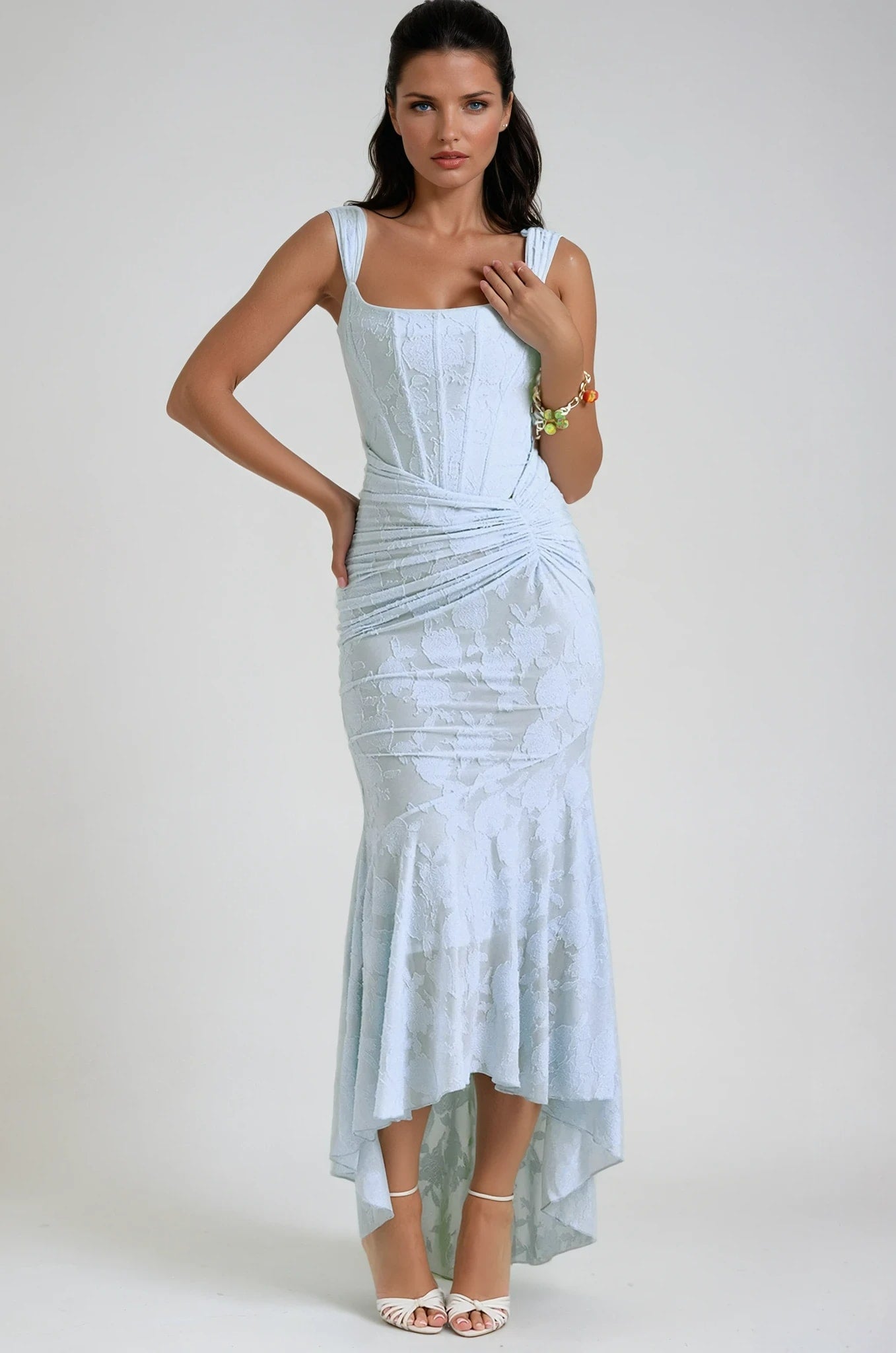 Odessa Lace Corset Wedding Guest Maxi Dress_1