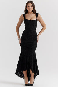 Odessa Lace Corset Wedding Guest Maxi Dress