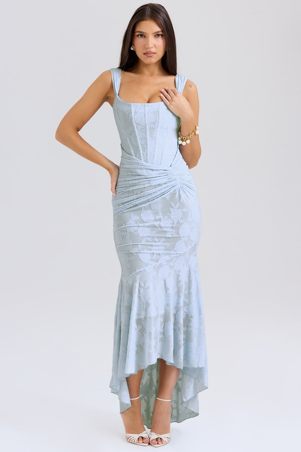 Odessa Lace Corset Wedding Guest Maxi Dress_2