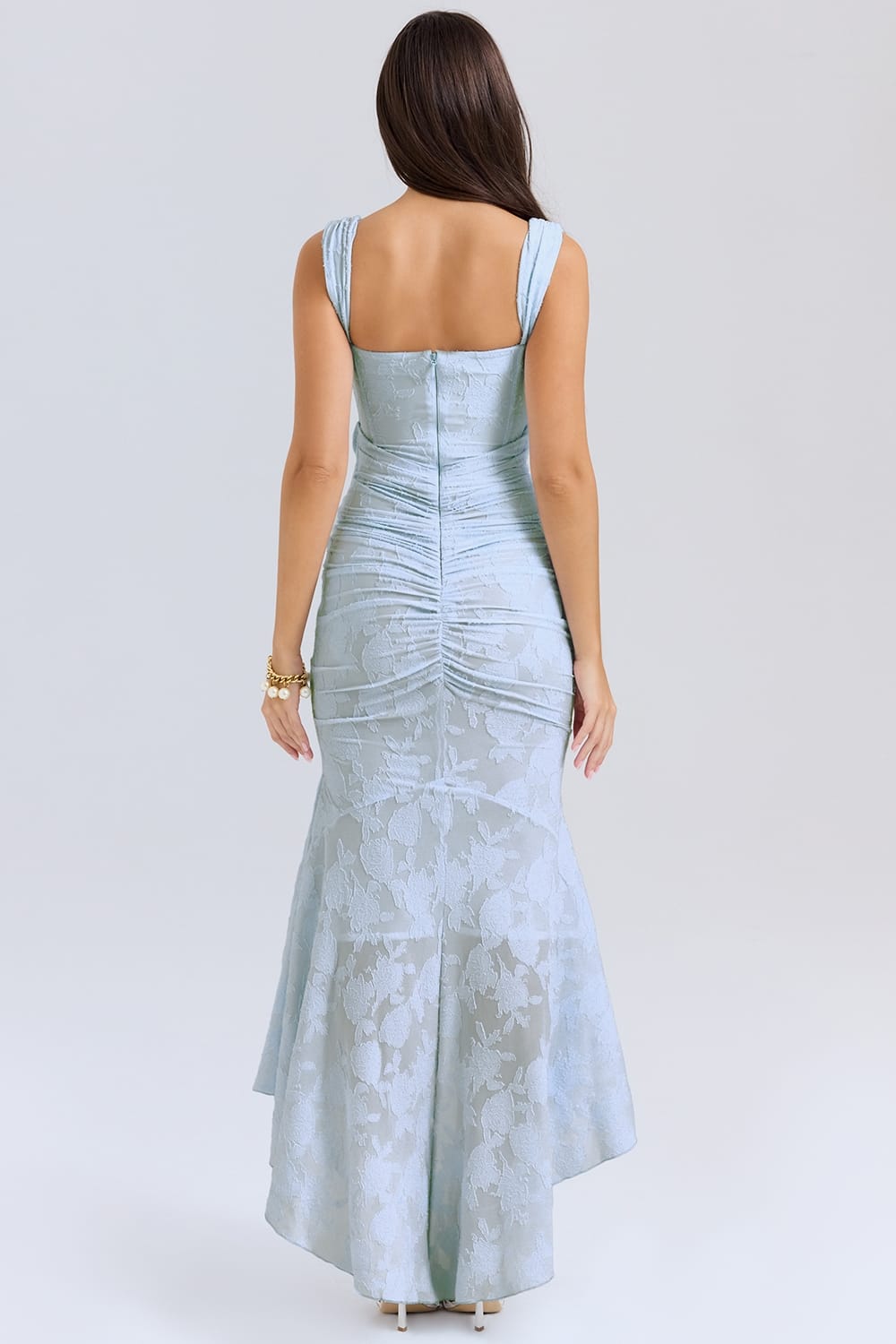 Odessa Lace Corset Wedding Guest Maxi Dress