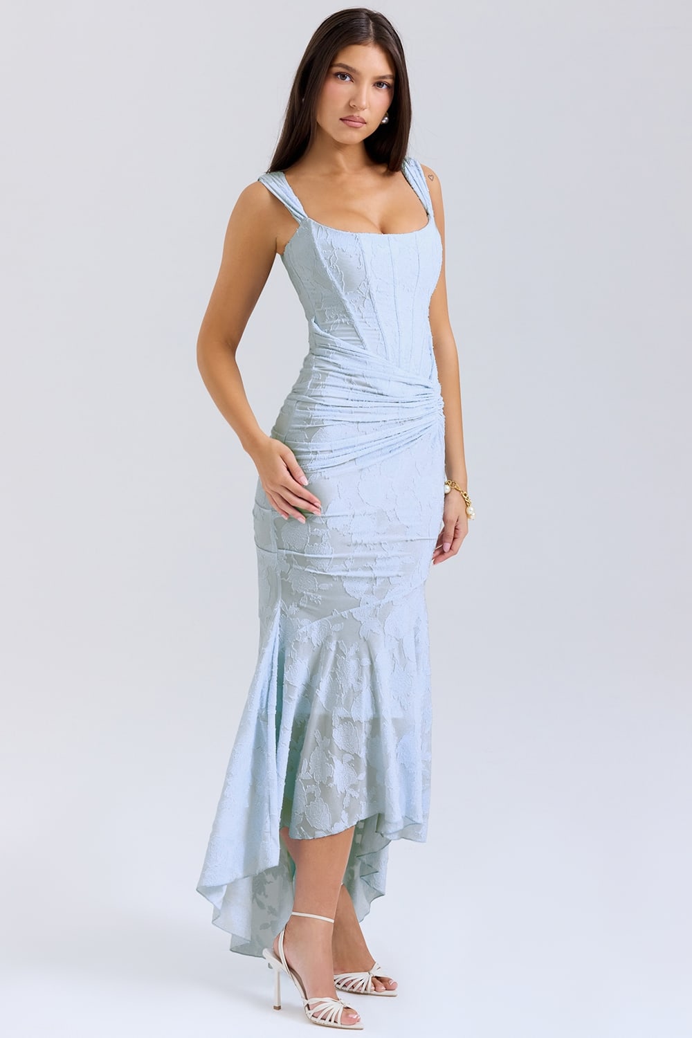 Odessa Lace Corset Wedding Guest Maxi Dress_5