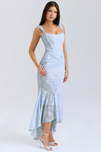 Odessa Lace Corset Wedding Guest Maxi Dress