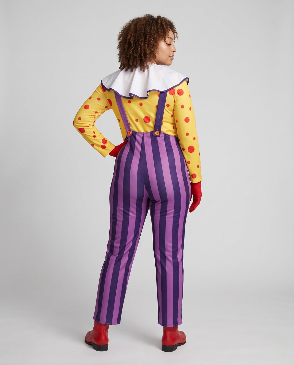Coretta Striped Clown Dungaree Costume Set_2