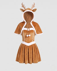Sinead Velvet Deer Halloween Costume Dress