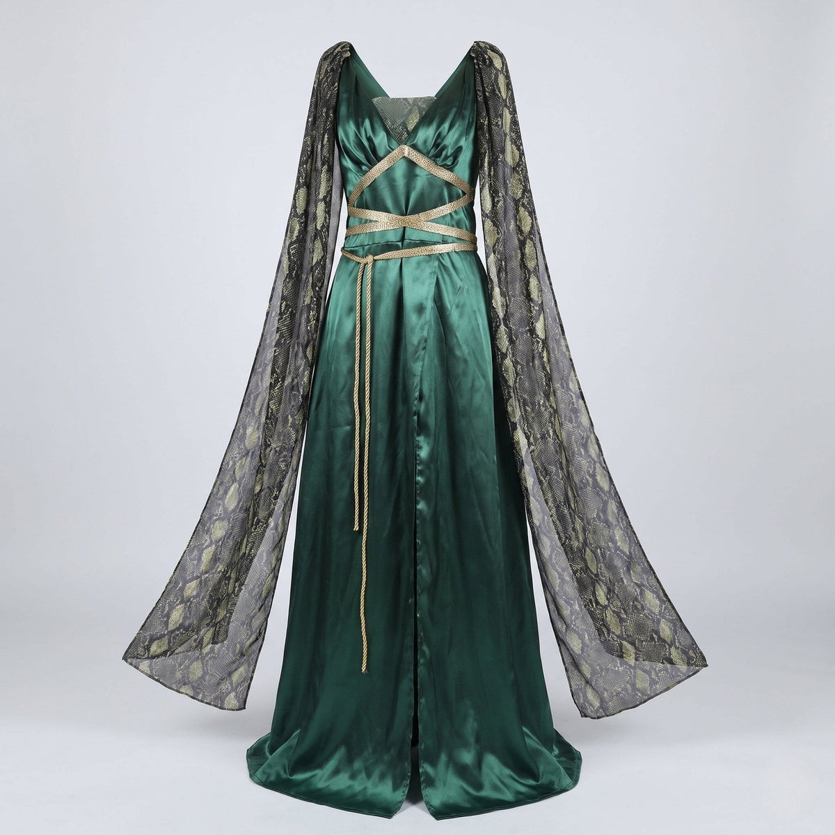 Sybil Caped Medieval Queen Halloween Costume Dress